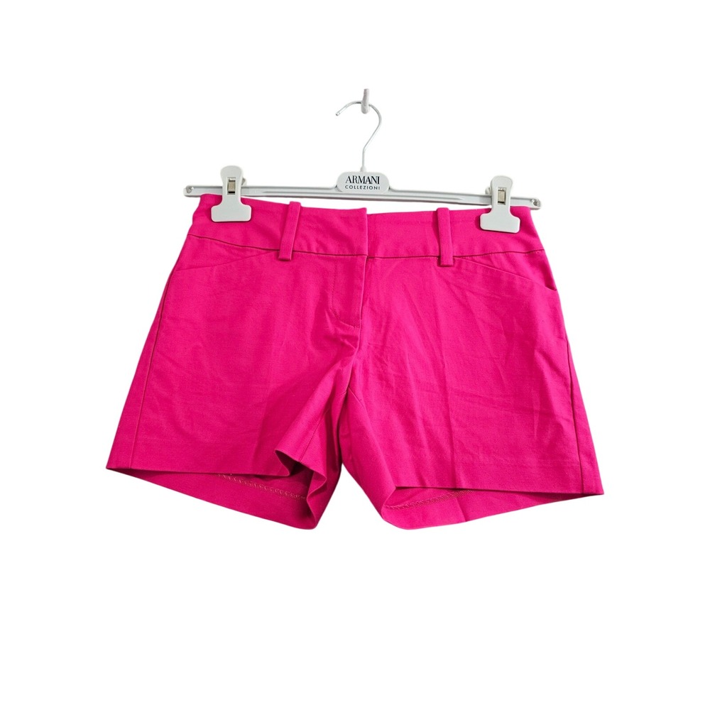 Ann Taylor Signature Shorts Womens 0P Pink Solid Stretch Petite Chino Dressy NEW